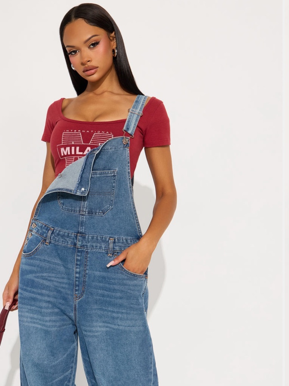 Denim Overalls Jeans - Blue
